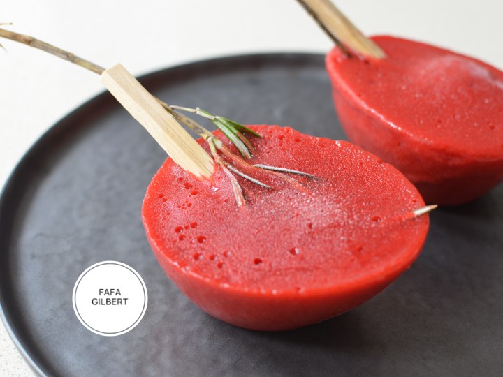 ROSEMARY INFUSED STRAWBERRY&nbsp;LOLLIPOP