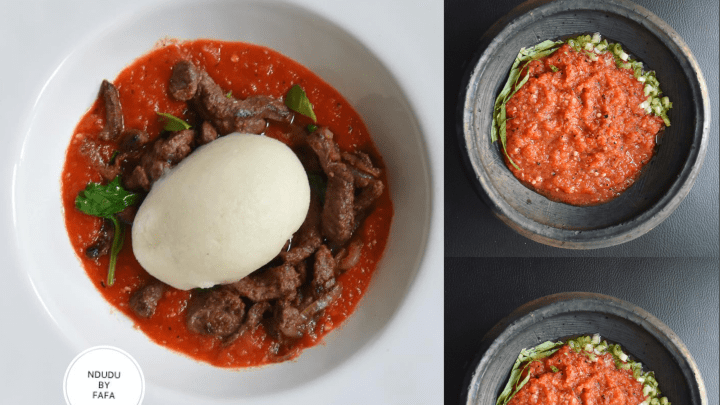 GHANAIAN SMOKY & SPICY SALSA WITH SCENTED BEEF&nbsp;STRIPS