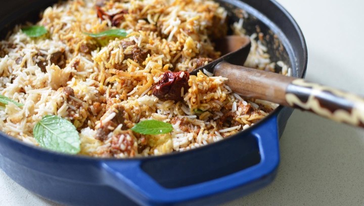 Goat Meat Biryani recipe 
