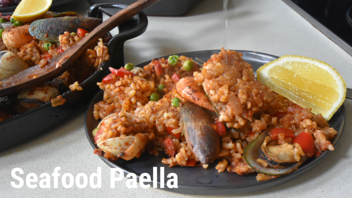 Spanish Seafood Paella recipe using Dzolof Spice&nbsp;blend